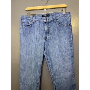 Lauren Ralph Lauren Jeans Womens 14 Blue Med Wash Straight Regular Fit Denim